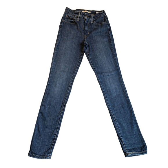 LEVI'S 721 RED TAB ZIPPER FLY WOMENS HIGH RISE SKINNY JEANS SIZE 26 (Actual 23) - Picture 1 of 8